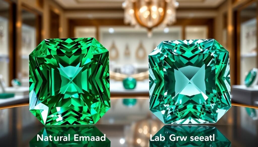 Comparing natural and lab-grown emeralds