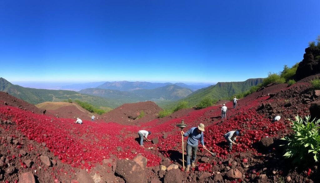 Garnet mining locations