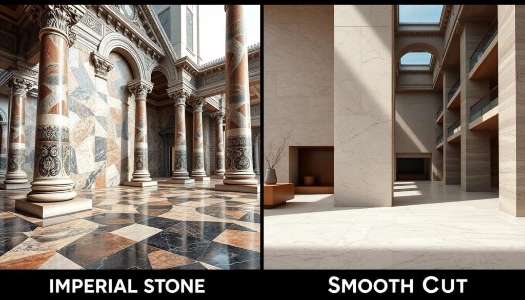 Imperial vs Smooth Cut Stone