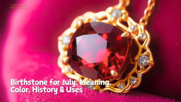 Birthstone for July: Meaning, Color, History & Uses